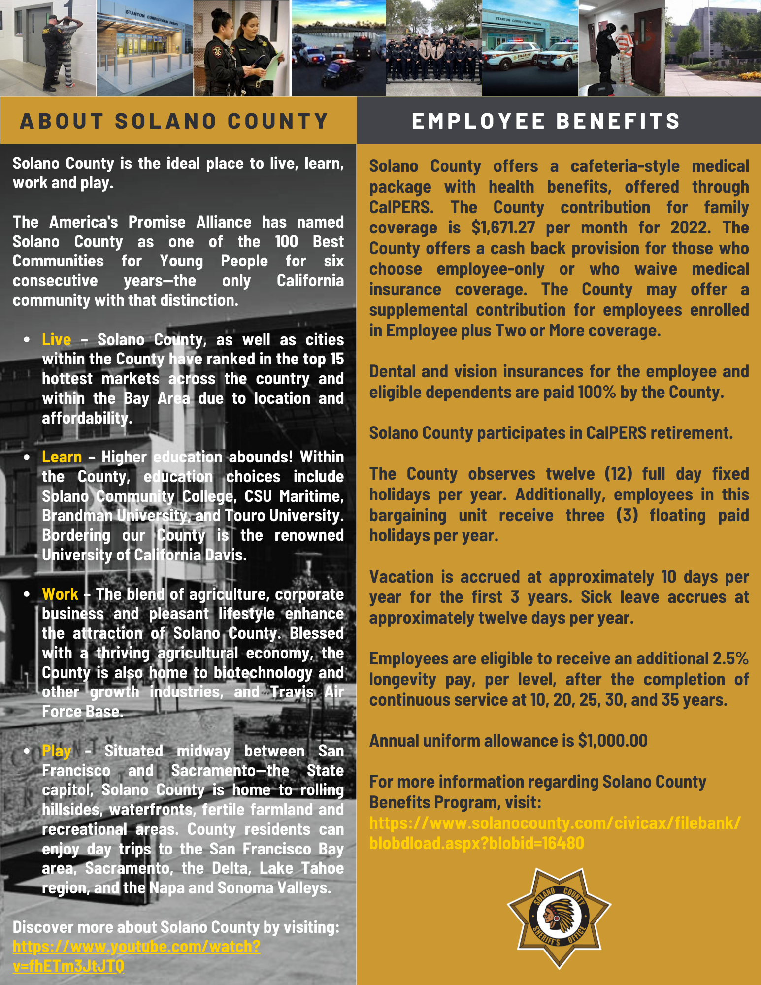 Job Announcement Correctional Officer Entry County Of Solano   Correctional Officer Entry 